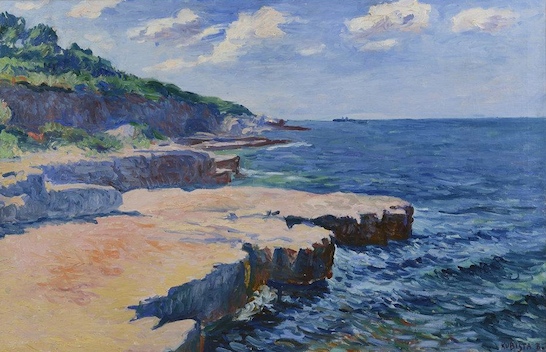 Bohumil Kubišta: Pohled na moře u Puly / 1913–1915