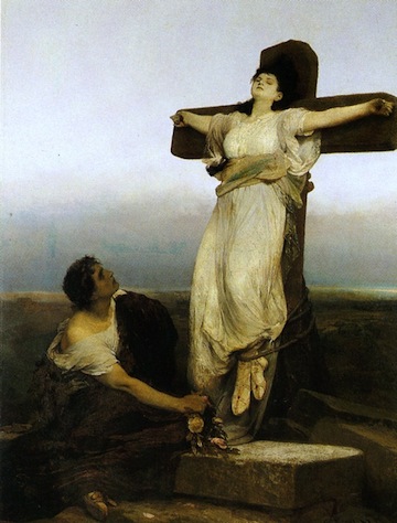 Gabriel von Max: St. Julia / 1865 oil on canvas / 180 x 135 cm price: 1 000 000 Kč (private sale 1995) / Prague National Gallery