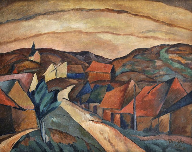 4/ Krajina od Mukačeva / 1922 olej na plátně / 70 x 90 cm cena: 191 160 eur / 4 926 193 Kč Soga Bratislava, 15. 11. 2011