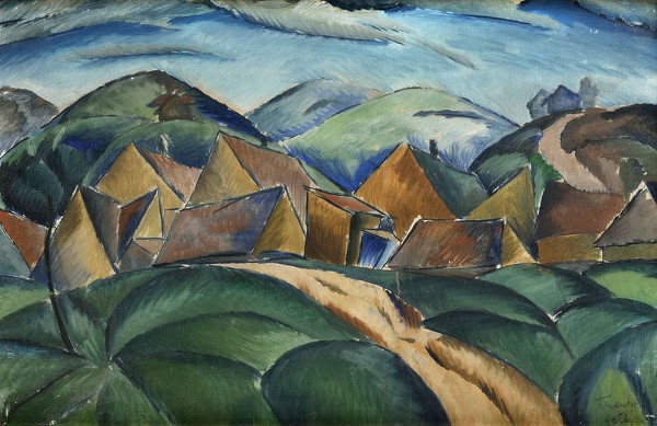 6/ Krajina od Mukačeva II / kolem 1922 olej na plátně / 61 x 95 cm cena: 136 880 eur / 3 697 129 Kč Soga Bratislava, 12. 11. 2013