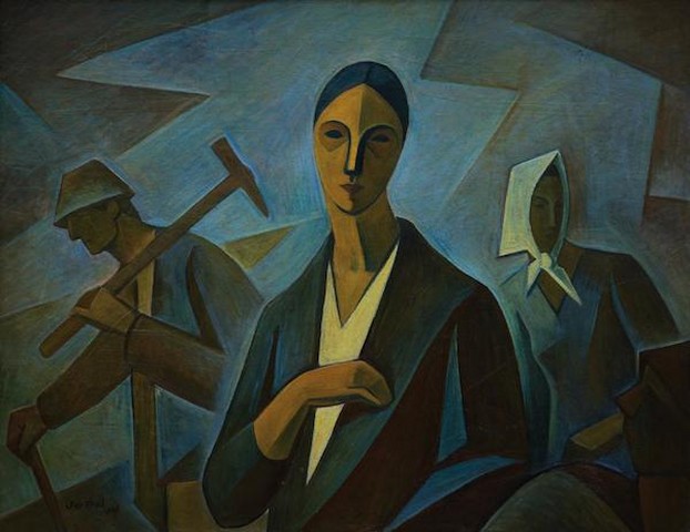 Jaroslav Král: Návrat z práce, 1926, olej na plátně, 71 x 90 cm, cena: 1 020 000 Kč