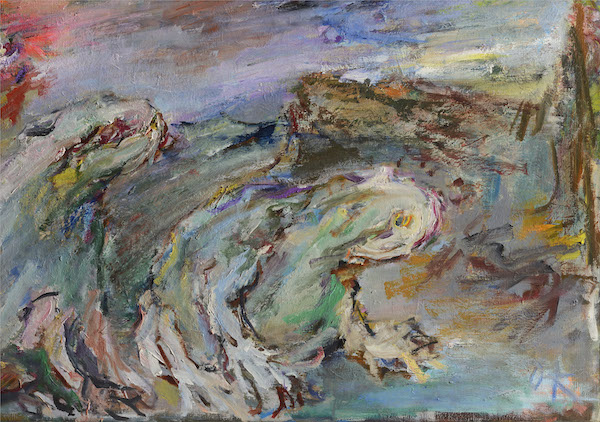 Oskar Kokoschka: Žáby, 23 .8. 1968, olej na plátně, 61 x 92 cm,  cena: 37 700 000 Kč, Adolf Loos Apartment and Gallery 26. 11. 2016