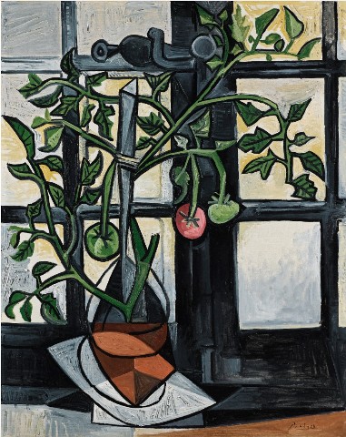 Pablo Picasso: Plant de tomates / 1944 olej na plátně, 92 x 73 cm dosažená cena: 17 033 750 GBP