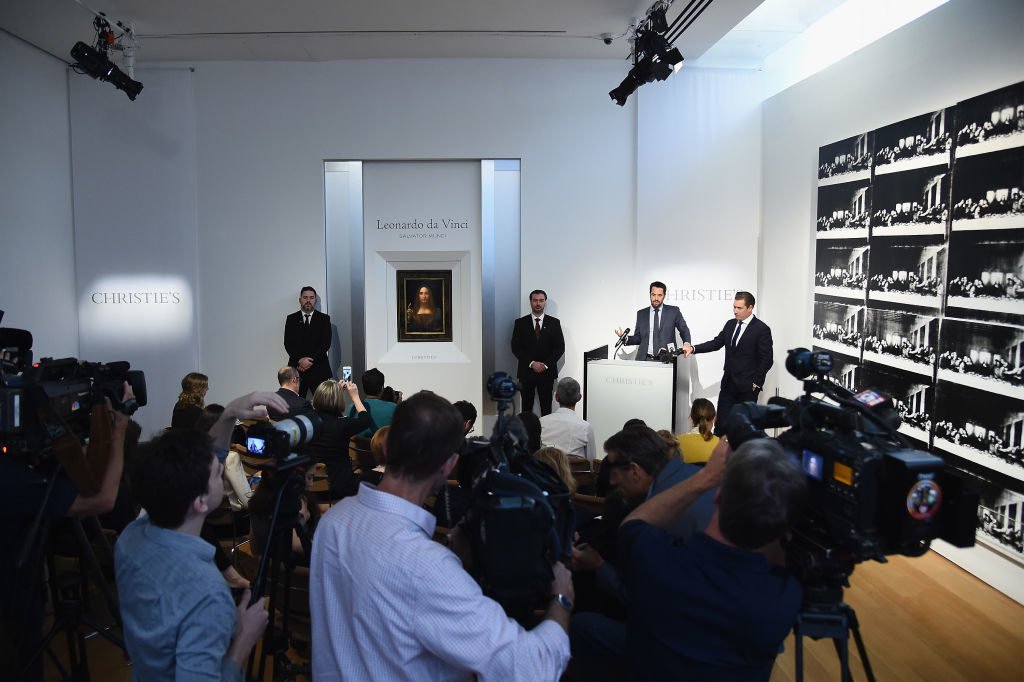 Tisková konference Christieʼs 10. 10. 2017 v New Yorku.