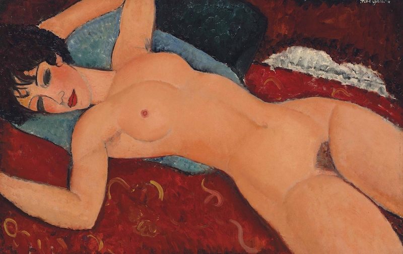 Amadeo Modigliani: Odpočívající, 1917
