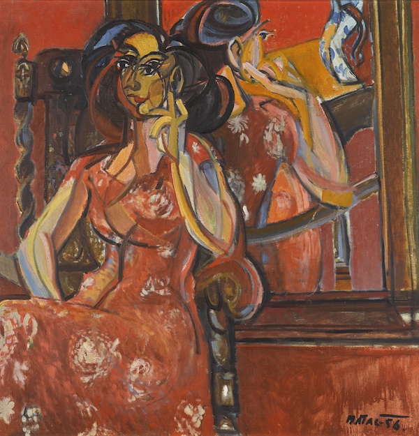 Bohumír Matal: Žena v červeném, 1956,