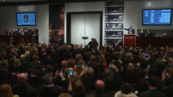 přiklepnuto, záznam online přenosu aukce