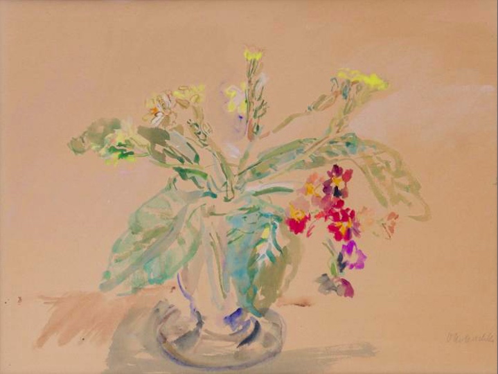 Oskar Kokoschka: Kytice ve skleněné váze,