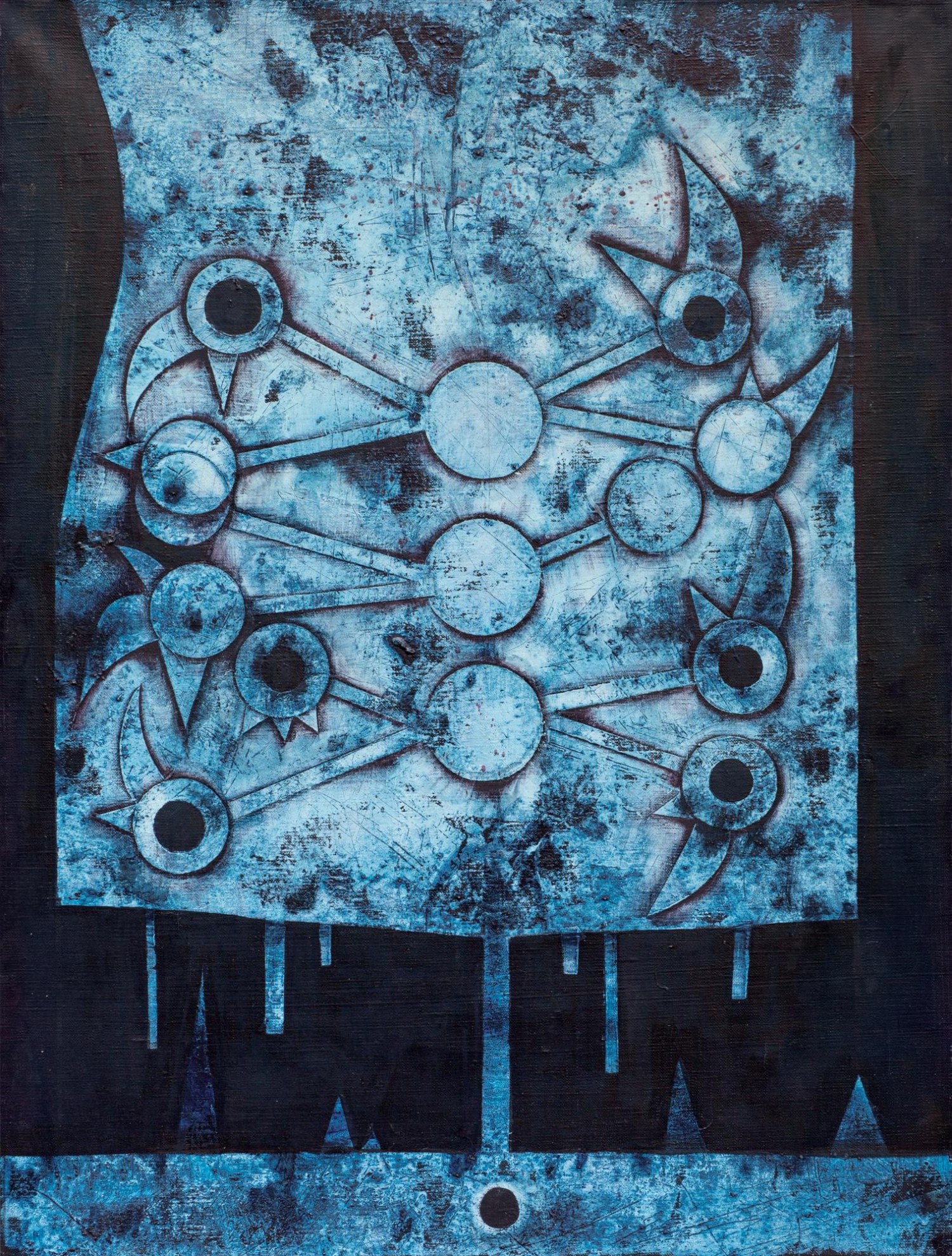 Mikuláš Medek: Ptapčci, 1967 80 x 60 cm, olej a email na plátně European Arts 20. 5. 2018  2 300 000 Kč (+ 24% aukční provize)