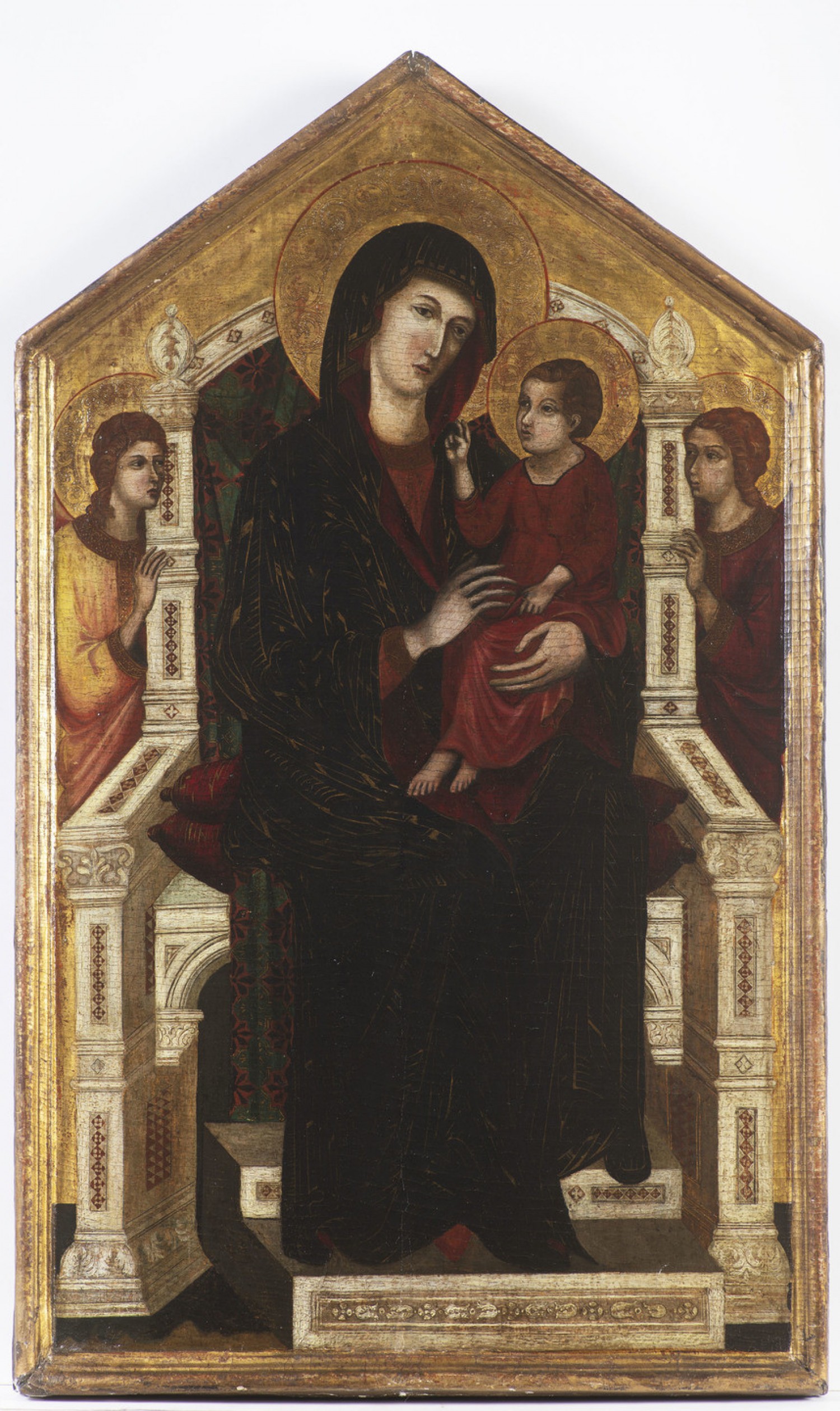 6/ Trůnící Madona, Siena, 14. století tempera na dřevěné desce, 72 x 43 cm cena: 1 085 000 Kč, Arcimboldo 18. 11. 2018