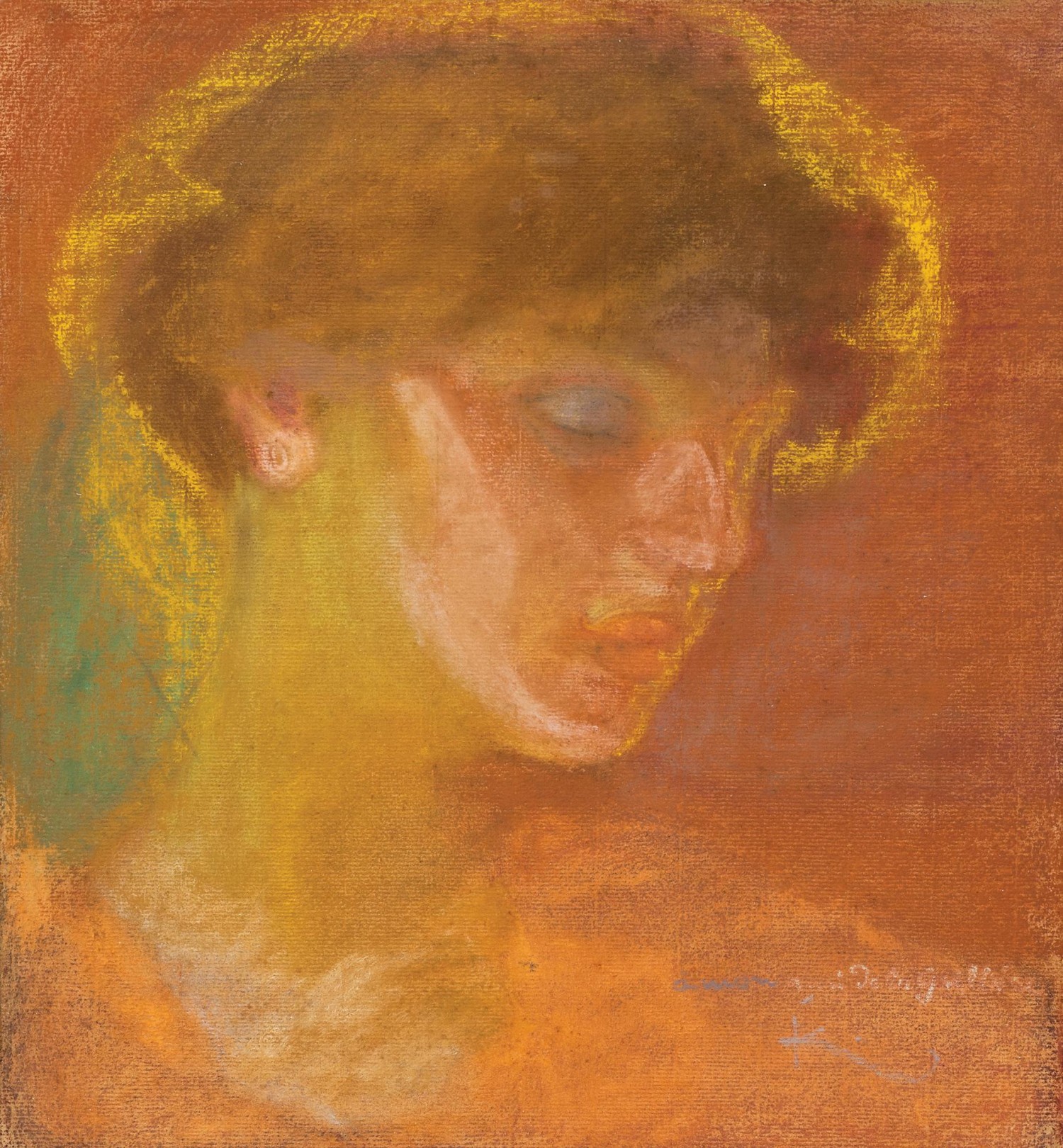 3/ František Kupka: Portrét ženy, 1908-1909  pastel na papíře, 38 x 34,5 cm cena: 2 294 000 Kč, European Arts, 17. 3. 2018