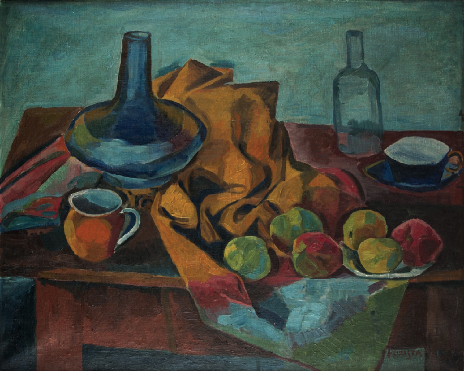 Zátiší, 1909,  olej na plátně, 66 × 82,5 cm, 1. Art Consulting 12. 5. 2013, cena: 18 490 000 Kč