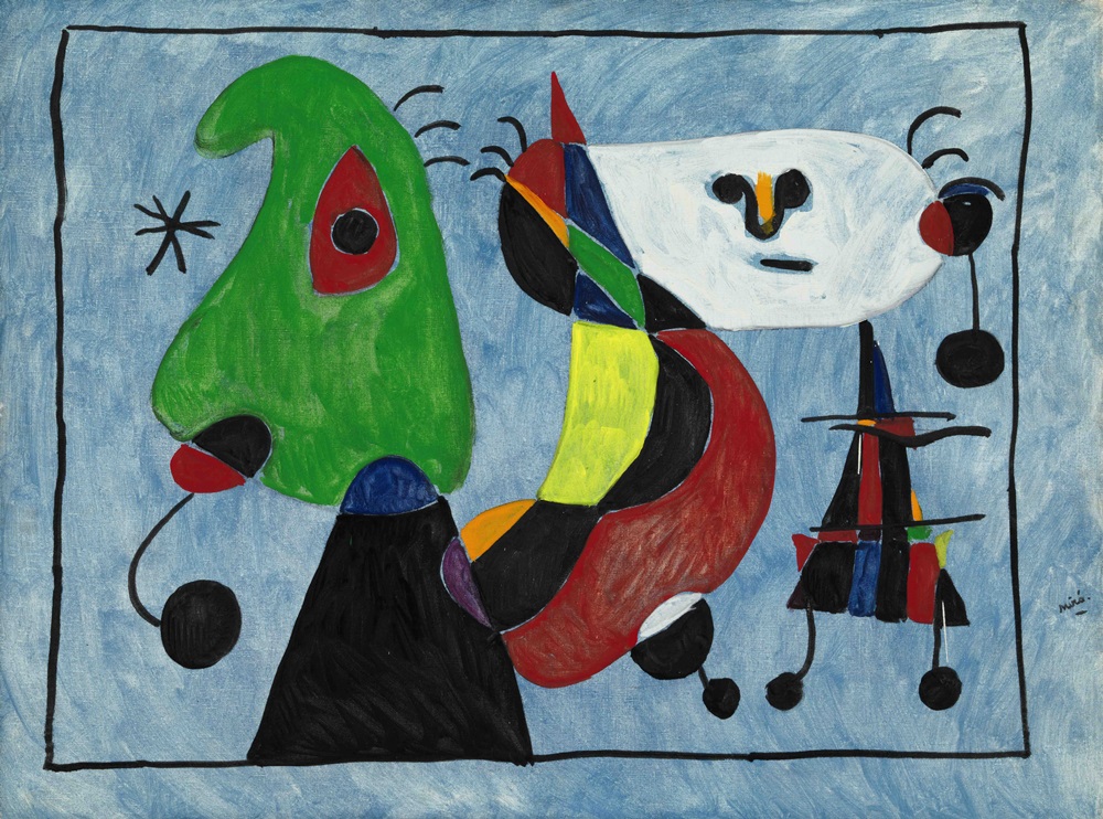 Joan Miró: Sans titre / 1947 / 91,5 x 121,7 cm / předaukční odhad: 4 – 6 000 000 USD / Sotheby´s