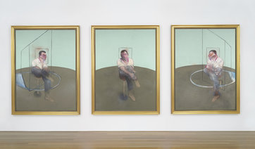 Francis Bacon: Three Studies for a Portrait of John Edwards / 1984 / 198,3 x 148 cm / předaukční odhad: na dotaz / Christie´s