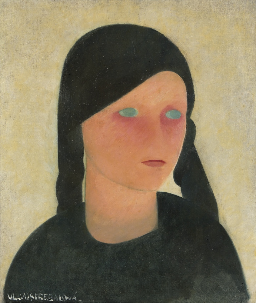 Vlasta Vostřebalová Fischerová: Helča / 1922 / olej na plátně / 49 x 55 cm / soukromá sbírka