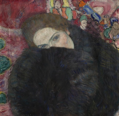 Gustav Klimt:  Lady with a Muff / 1916–17 
