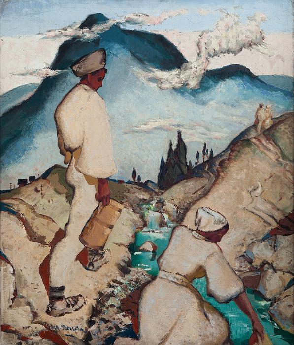 Martin Benka: Čistý prameň, olej na plátne, 30. roky 20. storočia