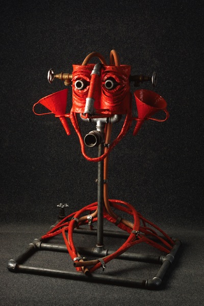 Karel Nepraš: Hlava-fontána č.4