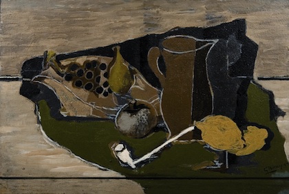 Georges Braque: Ovoce, džbán a dýmka / 1924
