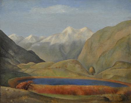 Otakar Kubín: Jezero Siguret / 1929 / olej na plátně / 73,5 × 92 cm