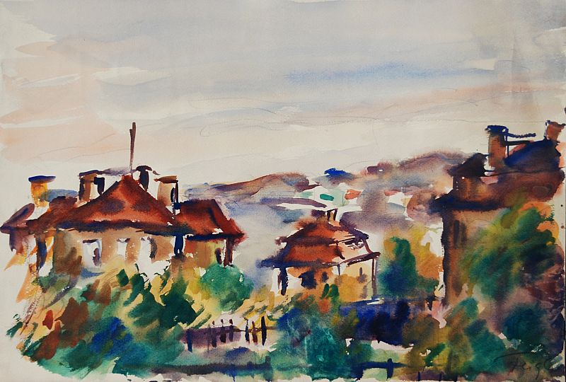 Bedřich Feigl: Pohled na město