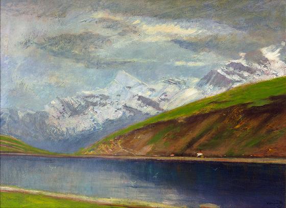 Ladislav Mednyánszky (1852-1919): Tatranská krajina, olej na plátne, okolo 1905