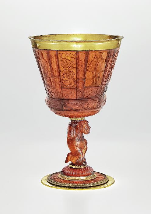 Jantarová číše, Georg Schreiber, Königsberg, východní Prusko, první polovina 17. století, foto: Galerie Neuse