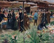 Květinový trh v Paříži