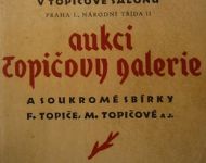 Aukce Topičovy galerie 1936