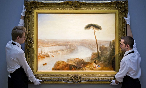 J.M.W. Turner: Řím z hory Aventine / 1835 / olej na plátně / 92,7 x 125,7 cm / Sotheby’s 3. 12. 2014 / 30 322 500 GBP