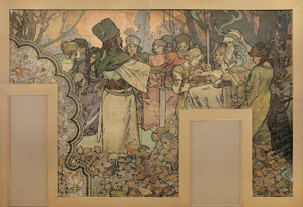 Alfons Mucha: Panó z pavilonu Bosny a Hercegoviny / 1900