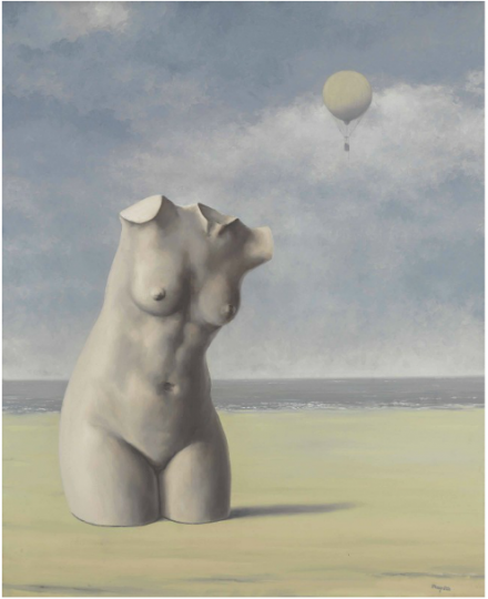 René Magritte: Až přijde čas / olej na plátně / 100 cm x 81 cm / Christie’s 4. 2. 2015 / 4 300 000 GBP