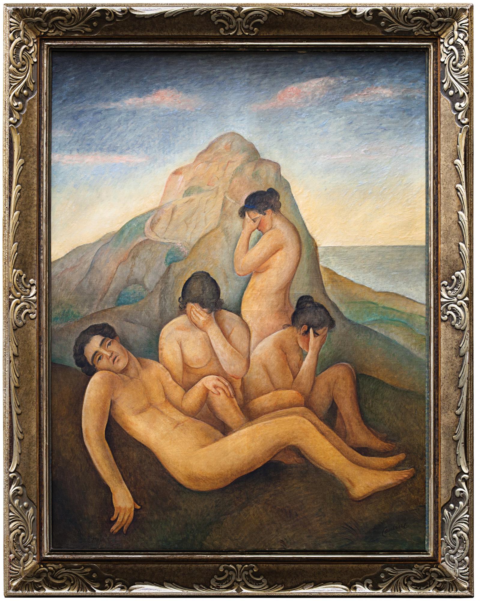 Otakar Kubín: Umírající mladík / 1921 / olej na plátně / 146,5 x 114,5 cm / European Arts 31. 5. 2015 / 5 880 000 Kč