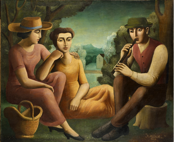 František Muzika: Pastorále / 1923 olej na plátně / 100 x 120?5 cm neprodáno / Galerie Pictura 11. 6. 2014
