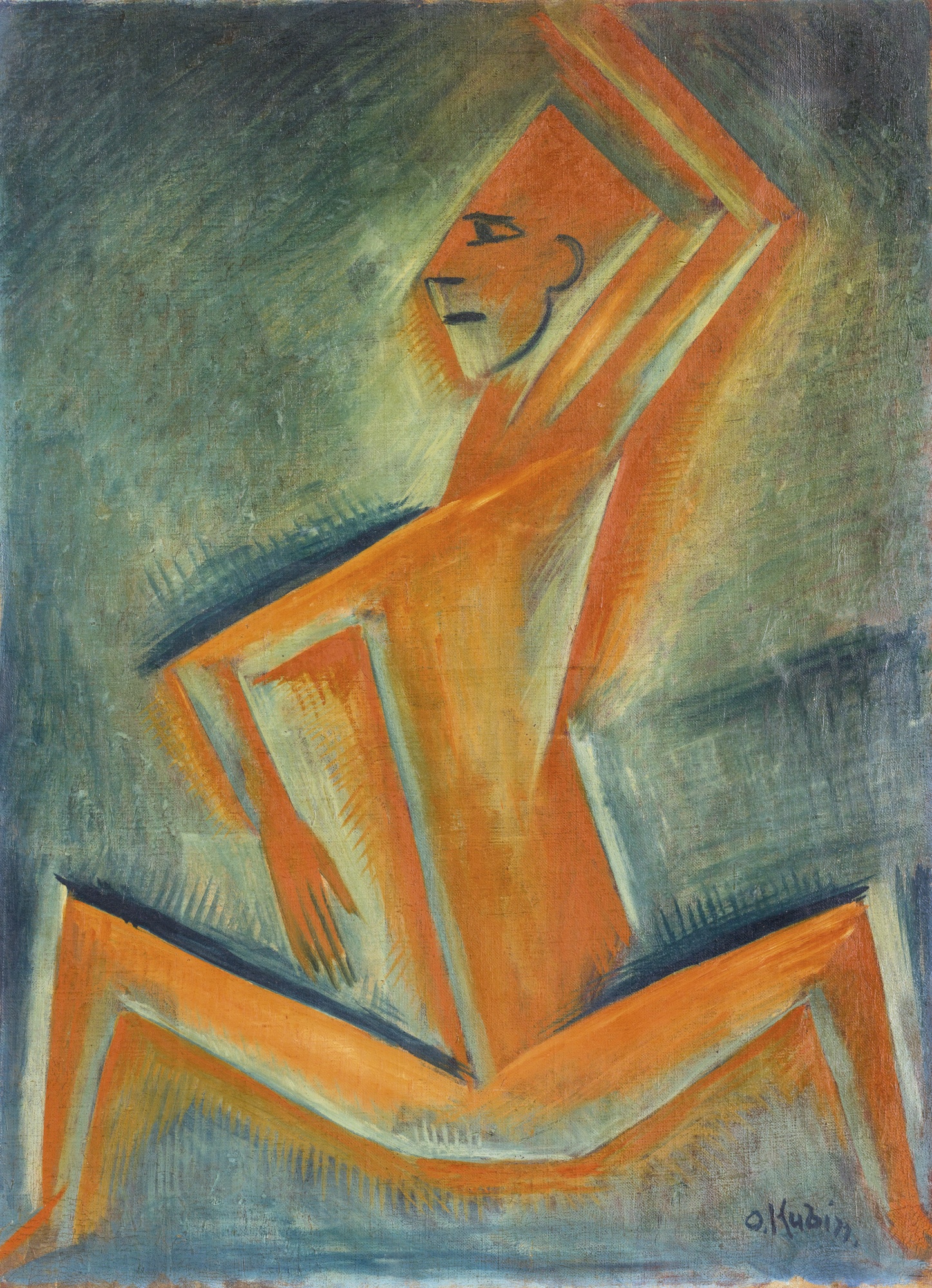  Otakar Kubín: Kubistická figura  olej na plátně / 80 x 60 cm cena: 188 200 GBP / Sotheby’s 12. 11. 2014