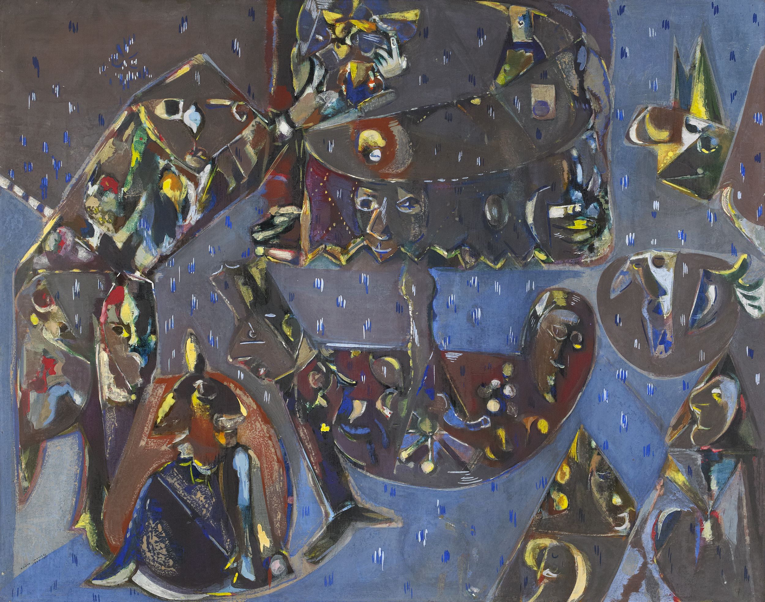 Endré Nemes: Mezi nocí a deštěm / 1949–50 olej na plátně / 130 x 165 cm  cena: 900 000 Kč / Pictura 11. 6. 2014