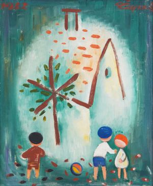 Josef Čapek: Hrající si děti / 1932 olej na plátně / 50 x 42 cm vyvolávací cena: 4 026 000 Kč