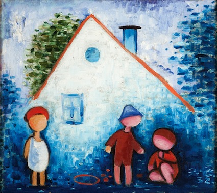 Josef Čapek: Děti a domek olej na plátně / 41 x 46 cm cena: 4 071 000 Kč / 1. Art Consulting 18. 3. 2012