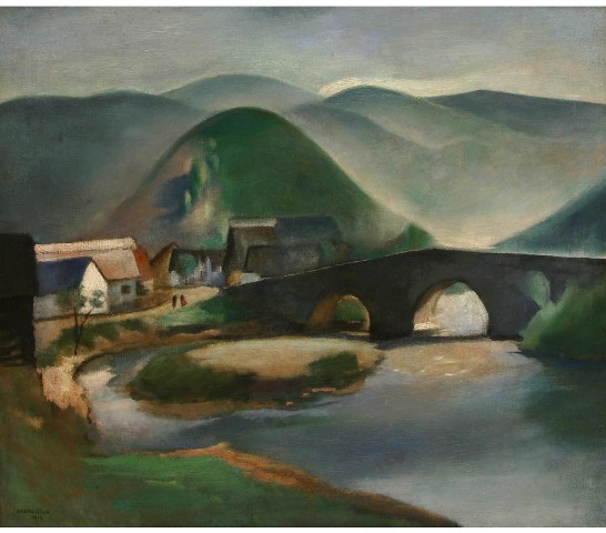 Rudolf Kremlička / Slovenská krajina (Margecany) / 1919 olej na plátně / 70,5 x 82 cm vyvolávací cena: 5 760 000 Kč