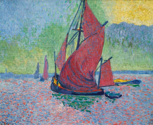 André Derain: Les Voiles Rouges / 1906 olej na plátně 76 x 99 cm odhadní cena: 15 - 20 000 000 USD