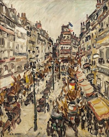 Emil Artur Pittermann-Longen: Paříž,1919, olej na plátně, 81 x 65 cm, cena: 1 105 380 Kč