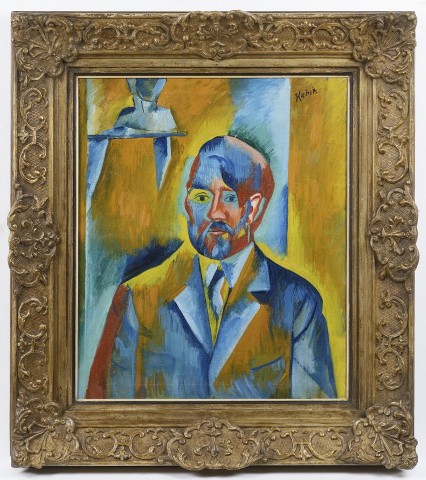 Otakar Kubín: Autoportrét / 1913-14  olej na plátně / 61 x 50 cm, cena: 5 950 000 Kč