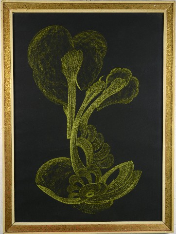 Cecílie Marková: Slunný květ / 1980 pastel na papíře / 61,3 x 43,8 cm vyvolávací cena: 18 880 Kč (včetně provize)