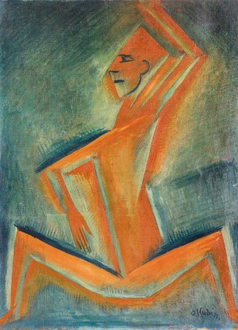 Otakar Kubín: Kubistická figura / 1914 olej na plátně, 80 x 60 cm cena: 5 971 420 Kč / Sotheby's Londýn 12. 11. 2014