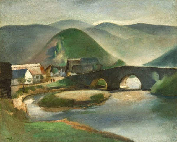 Rudolf Kremlička: Slovenská krajina / 1919  olej na plátně / 70,5 x 82 cm cena: 5 760 000 Kč Galerie Art 24. 4. 2016