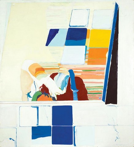 Adriena Šimotová: Zrcadlo, 1971 akryl na sololitu, 185 x 168,5 cm, cena: 1 888 000 Kč