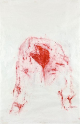 Adriena Šimotová: Schránka, 2005 pigment na papíře, 99 x 64 cm, cena: 312 500 Kč