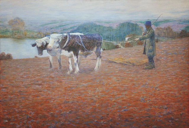 9/ Z Okoře, 1898  syntonos na lepence, 71 x 104 cm  cena: 1 560 000 Kč Galerie Kodl, 6. 5. 2012