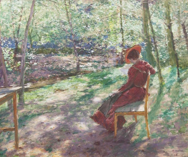 Antonín Slavíček: Na lavičce, 1899