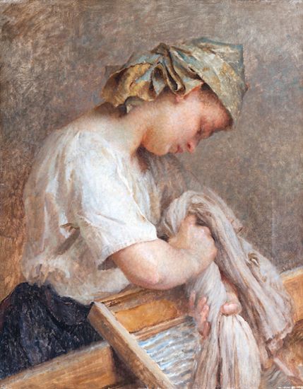Vlaho Bukovac: Její sukýnka, 1906